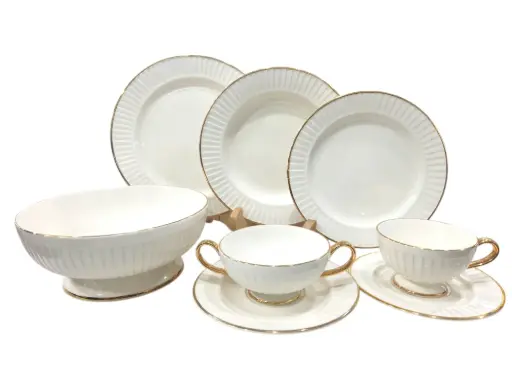 [Drape/GL/52] Plate Set Imperial Collection 43 Pieces 6 Person