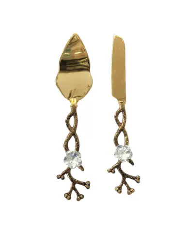 [5500] Orchid Cake Lefter Knife 2 pcs 