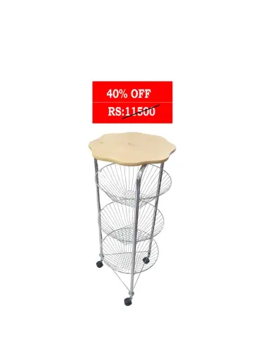 Fruit & Vegetable Trolley  3 Tier
