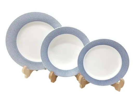 [079] Danny Home Plate Set 18 Pieces 6 Person