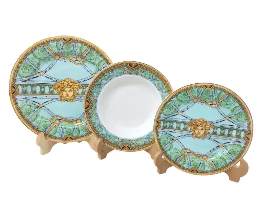 [482] Plate Set Bone China 18 Pieces 6 Person