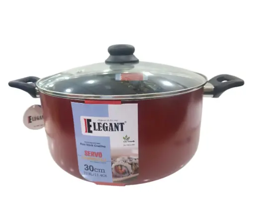 [EK678330/85/22] None Stick Casserole 30cm Elegant  