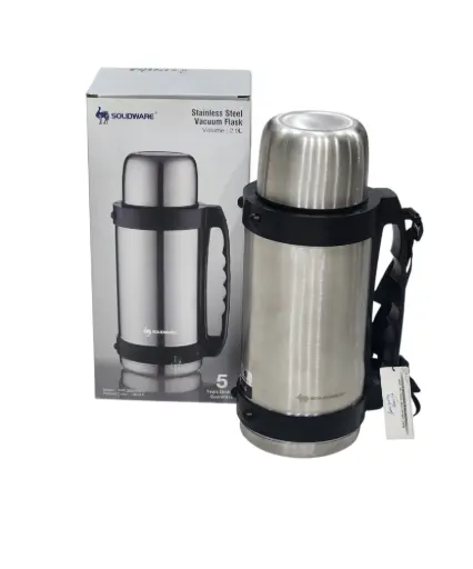 [102074/2.0L/85/37] Stainless Steel Vacuum Flask 2.0L Solidware 