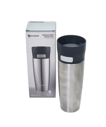 [101113/55/26010] Stainless Steel Vacuum Cup 0.4L Solidware 