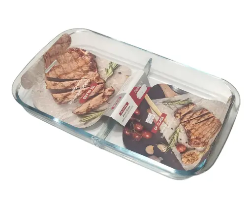 [40/17055305] DK Glass Partition Dish Rectangular 3.0L