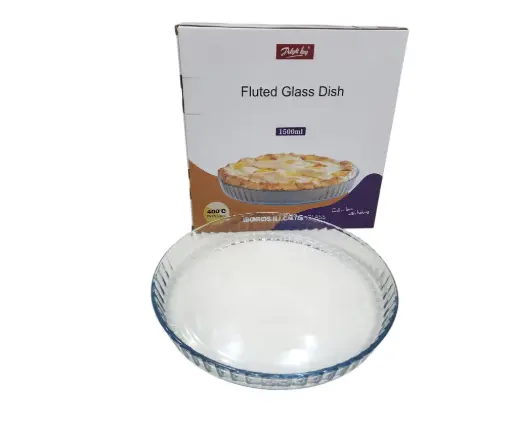 [25/10010/5113/1500] DK Fluted Glass Dish 1500ml