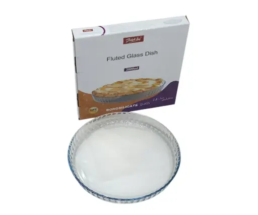 [28/11010/5114/2000] DK Fluted Glass Dish 2000ml