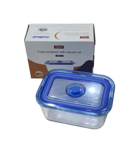 [24/80010/5193] DK Glass Food Container Vacuum Lid 800ml  