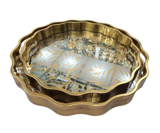 [125/4107/301]  Serving Tray 2pcs Set Angela 