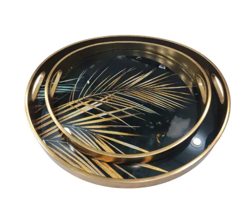 [125/430520-]  Serving Tray 2pcs Set Angela