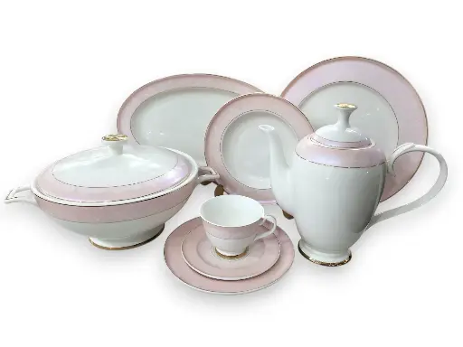[Queen] Dinner set yamatos japan bone china 85 pieces 12 person 