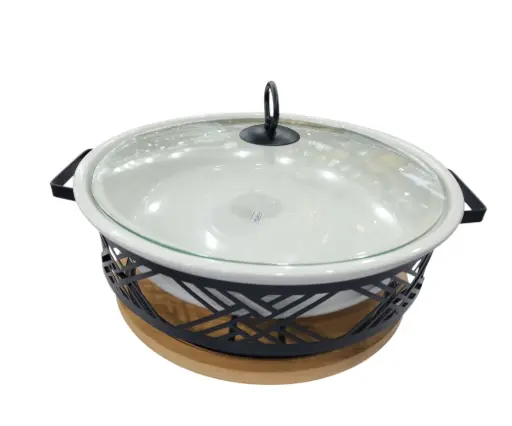 [125/3150101126] Brilliant 12" Round Casserole with Warmer  