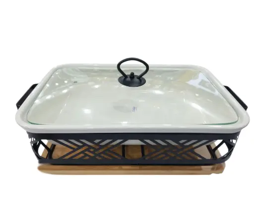 [138/330101124] Brilliant 15" Round Casserole with Warmer