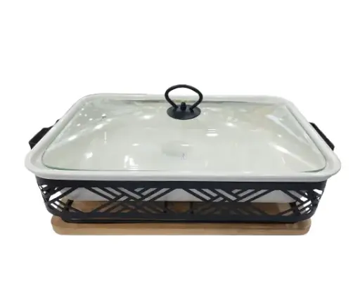 [125/330101122] Brilliant 13.5" Round Casserole with Warmer  