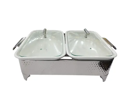 [155/40/070011] Brilliant  Food Warmer Silver Stand 12"  