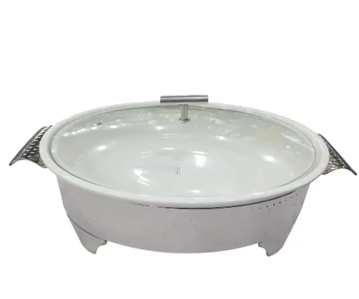 [135/44/070008] Brilliant  Food Warmer Silver Stand 14.5"  