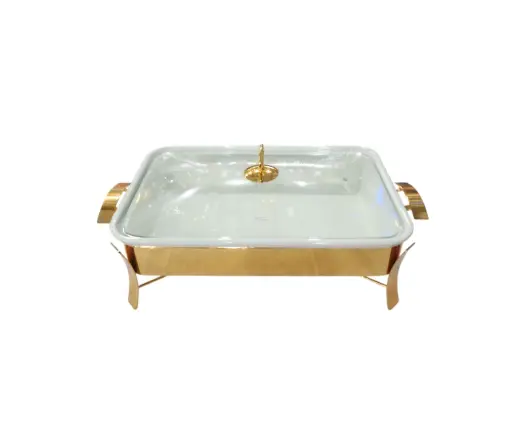 [125/41050002] Brilliant  Food Warmer with Golden Stand 16"  