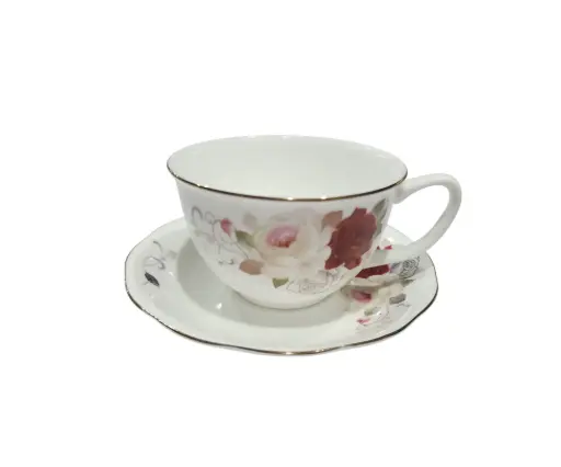 [55/21/0543] Cup & Soccer Bone China 6pcs