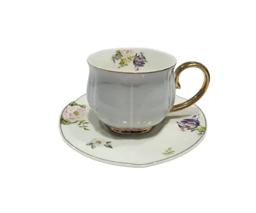 [95/1505702] Cup & Soccer Bone China Angela 6pcs