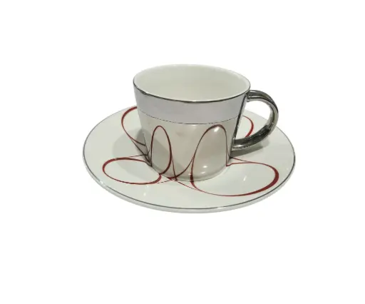 [65/230507-] Cup & Soccer Bone China 6pcs