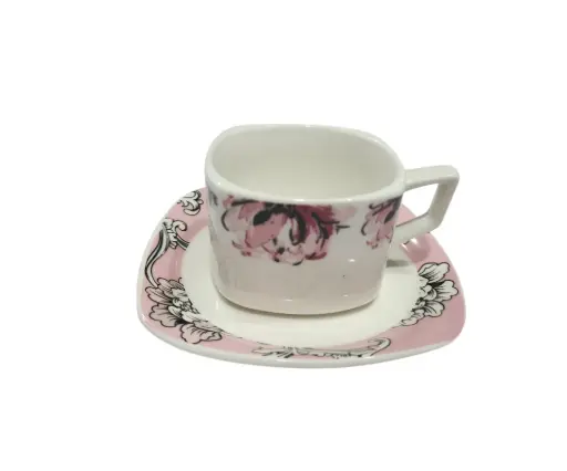 [65/17010] Cup & Soccer Bone China 6pcs
