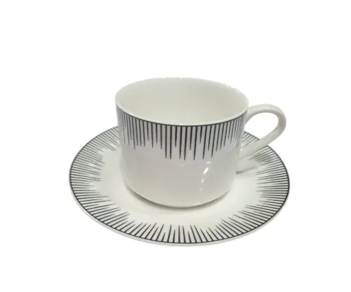 [36/10078] Cup & Soccer Bone China  6pcs 