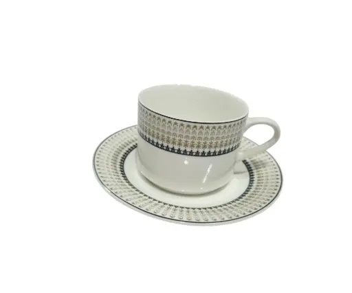 [36/100710] Cup & Soccer Bone China 6pcs 