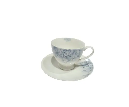 [85/2205/7512] Cup & Soccer Bone China Queen Elizabeth 6pcs