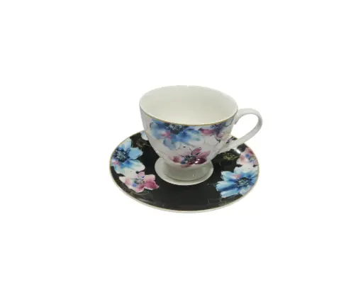 [85/22057027] Cup & Soccer Bone China Queen Elizabeth 6pcs