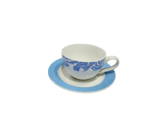 [65/17.] Cup & Soccer Bone China 6pcs