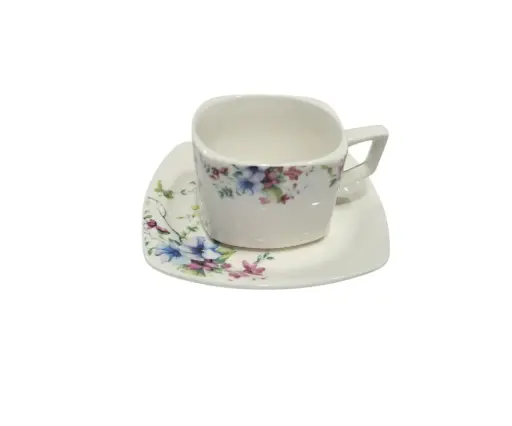 [65/17--] Cup & Soccer Bone China 6pcs