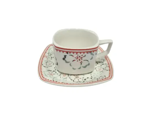 [65/17/--] Cup & Soccer Bone China 6pcs
