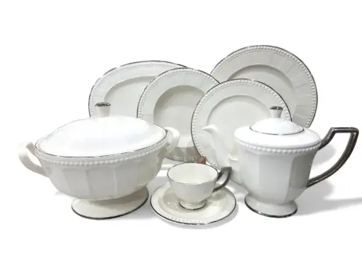 [FLORENCE] Dinner Set Imperial Collection Thailand Hi Tech Ceramic 61 pieces 8 person