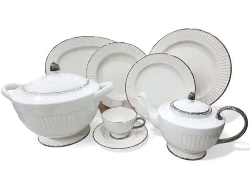 [DRAPE / PL] Dinner Set Imperial Collection Thailand Hi Tech Ceramic 85 pieces 12 person