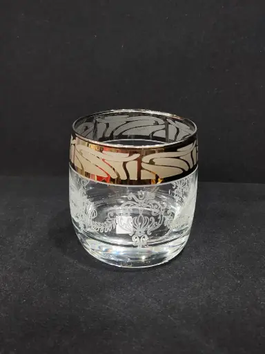 [85/31005] Glass Tumbler Golden 6 Pieces 